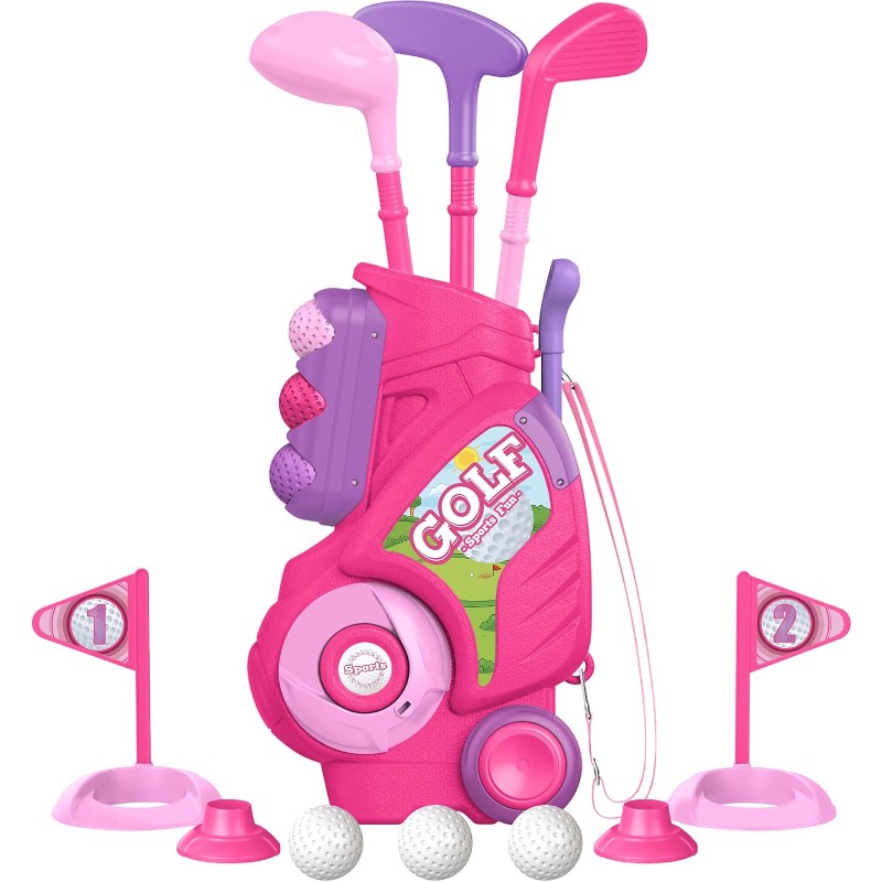 Kids Indoor Outdoor Cart - Набор для гольф-клуба для малышей, детская