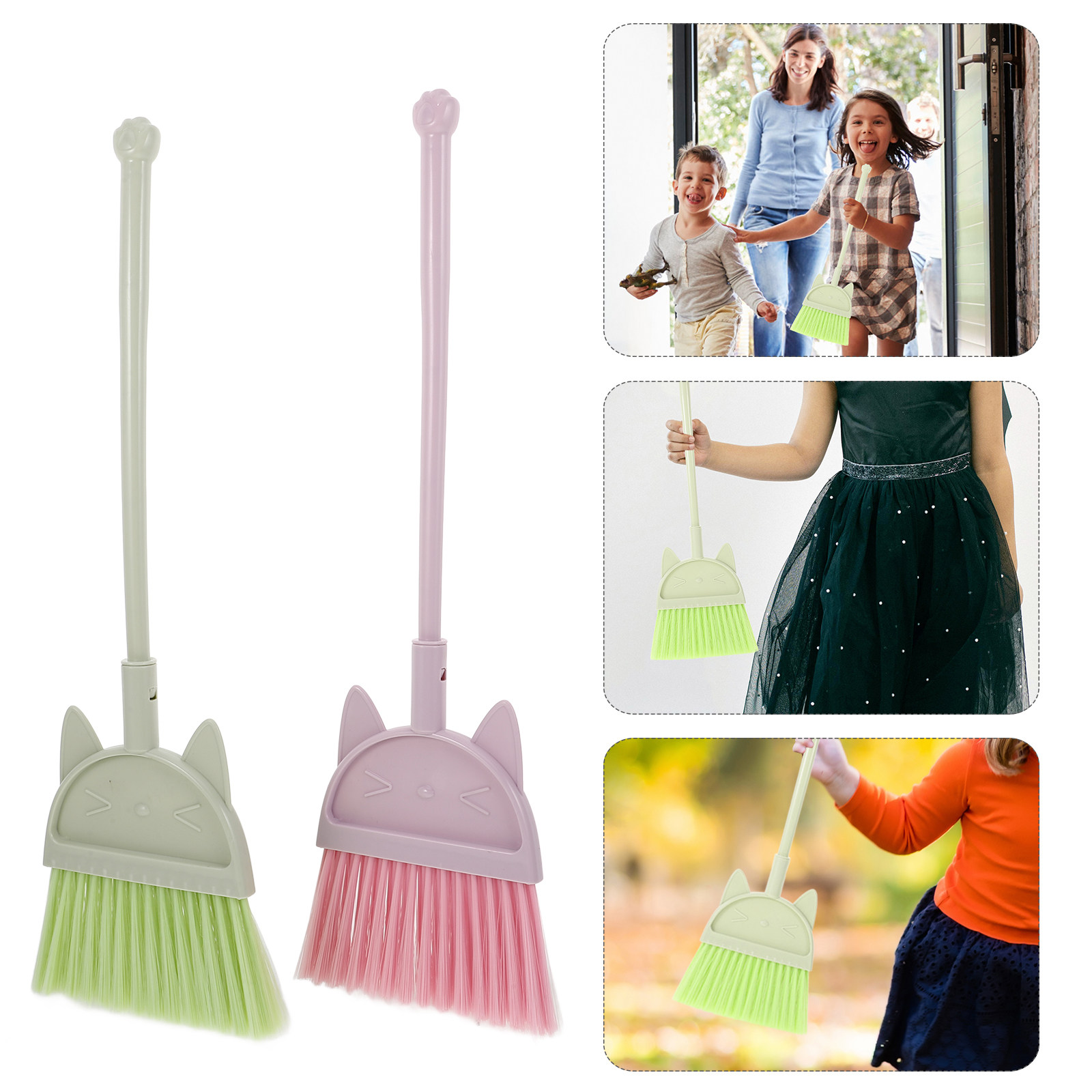 Kids Outdoor Broom - Набор из 3-х детских метелок с