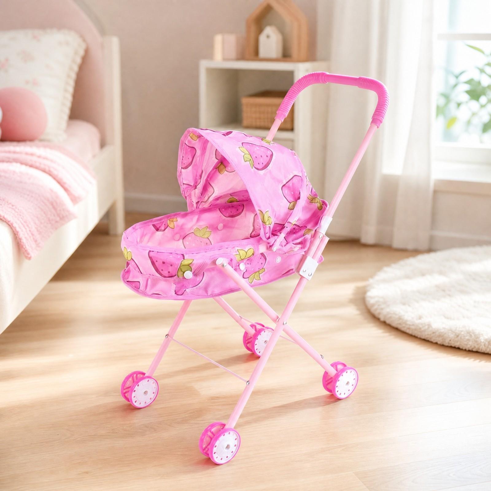 Kids Indoor Outdoor Cart - Складная детская тележка-коляска для кукол с