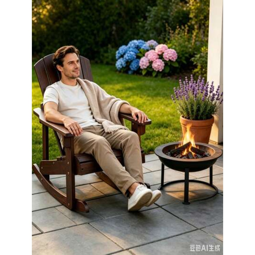 Kids Outdoor Adirondack Chair - Детское деревянное кресло-качалка Адирондак для улицы,