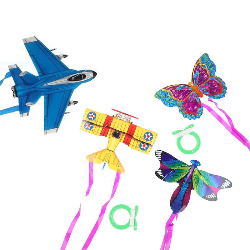 Kite Easy Fly Kids - Популярный красочный карманный воздушный змей, забавное