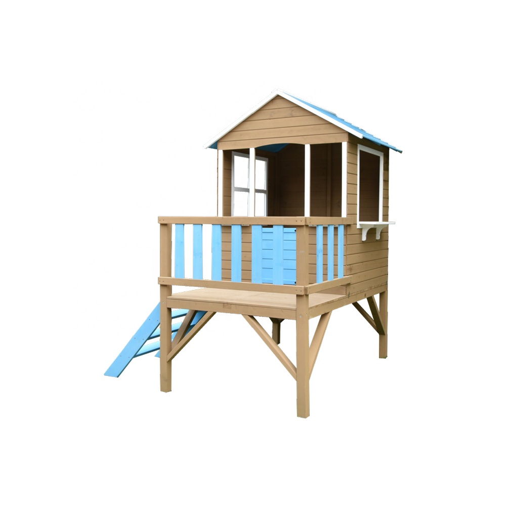 Kids Outdoor Cubby House - Уличный всепогодный деревянный детский домик-беседка для