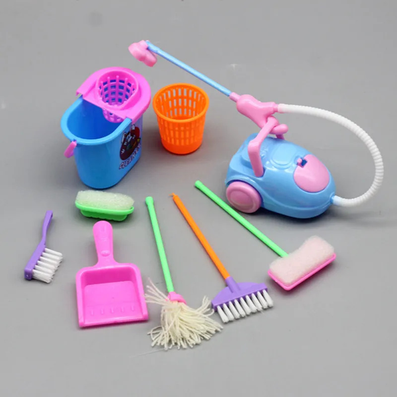 9 шт. миниатюрные принадлежнос – обзор и цена Kids Outdoor Broom