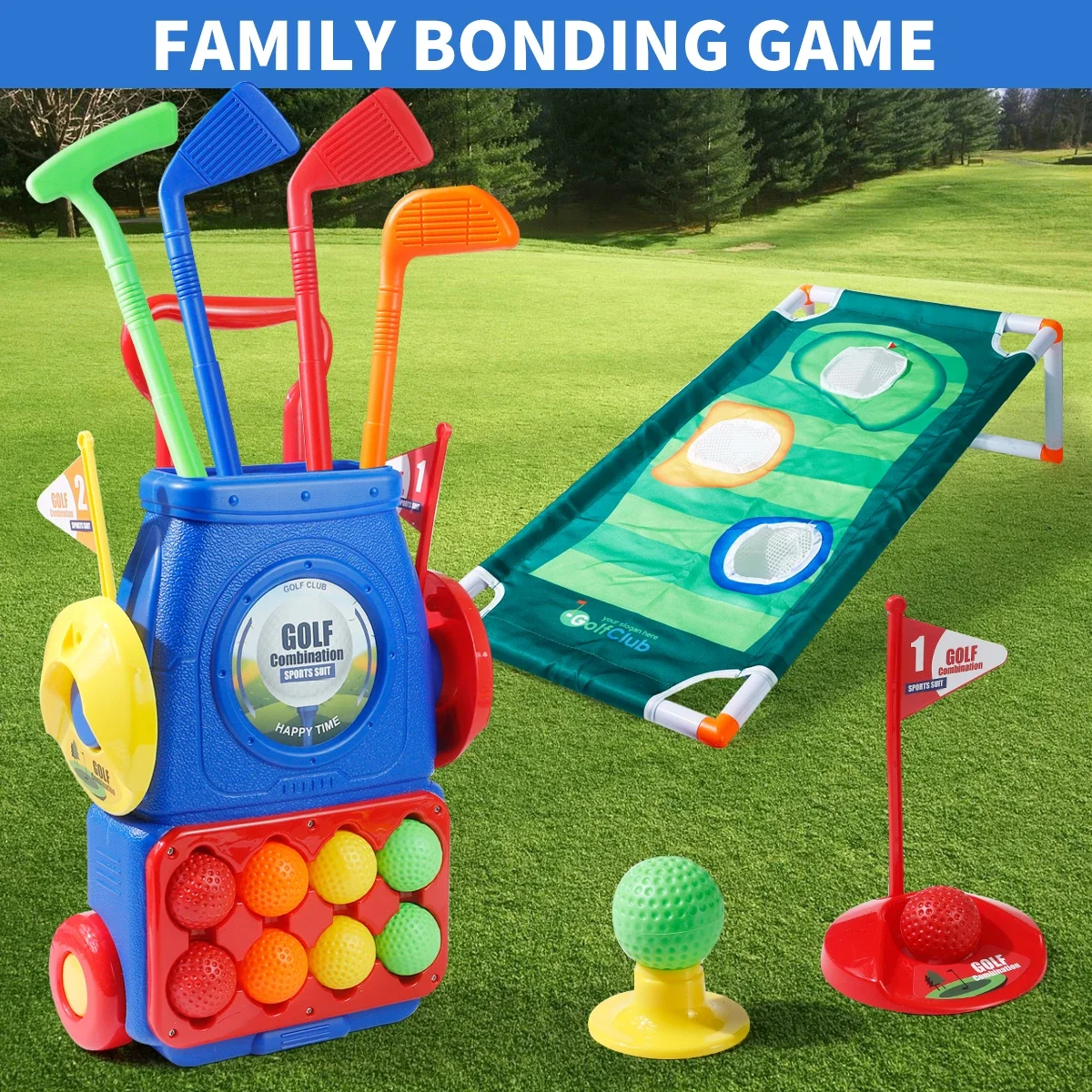 Детский набор для игры в гольф – обзор и цена Kids Indoor Outdoor Cart