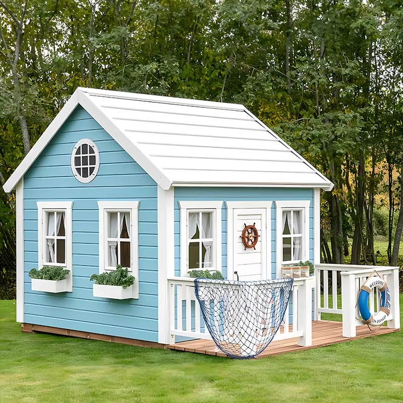 Детский деревянный игровой дом – обзор и цена Kids Outdoor Cubby House